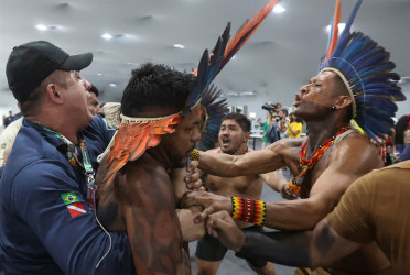 Protesters force their way into COP30 summit venue, clash with security