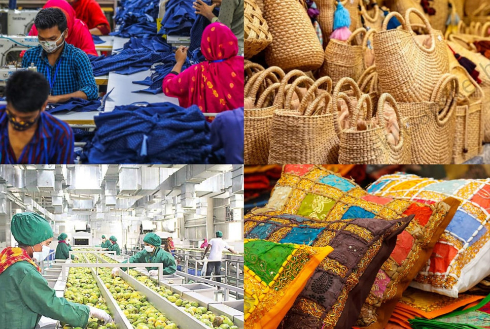 Exports of top four products decline