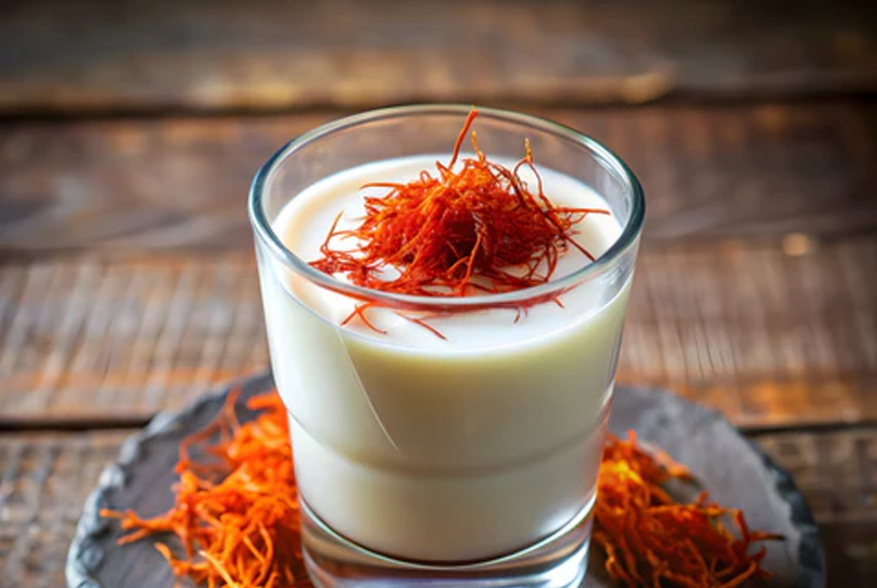 How saffron in milk or water can relief stress