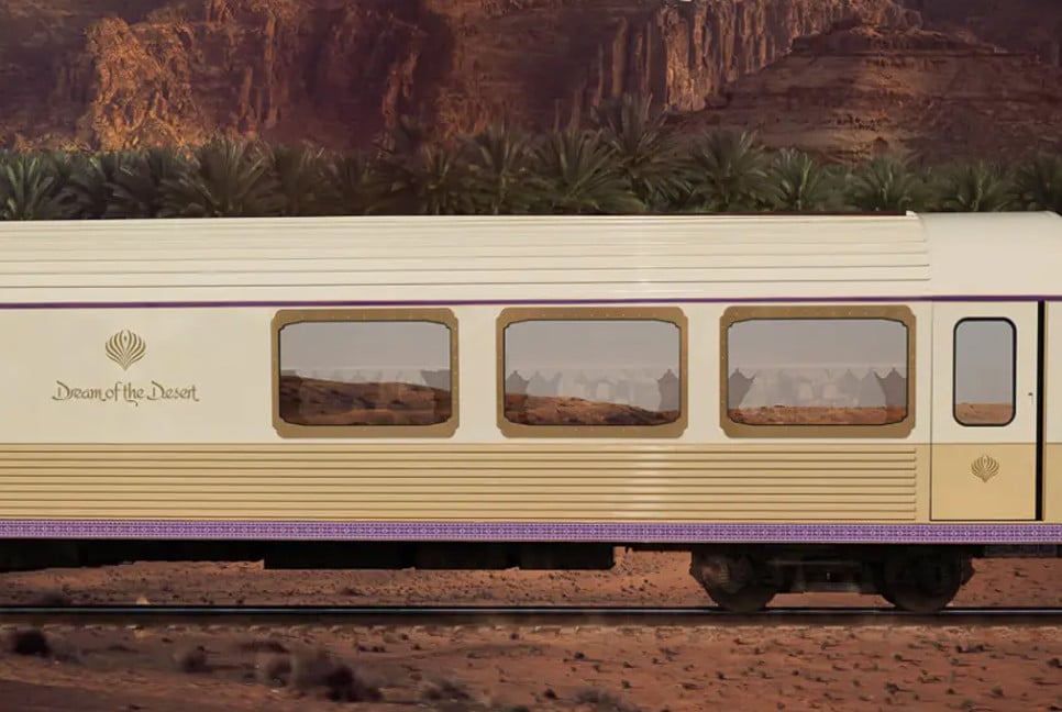 Saudi Arabia unveils its ultra-luxury train 'Dream of the Desert'