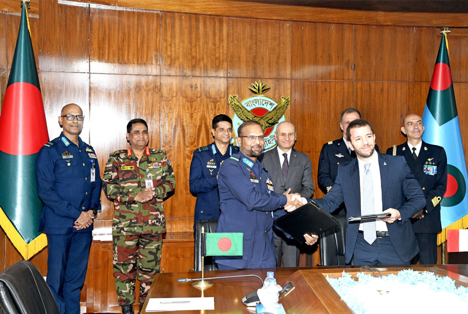 LOI signed between Bangladesh Air Force and Leonardo S.p.A Italy