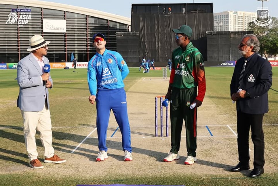 Afghanistan U-19 opt to bat first against Bangladesh