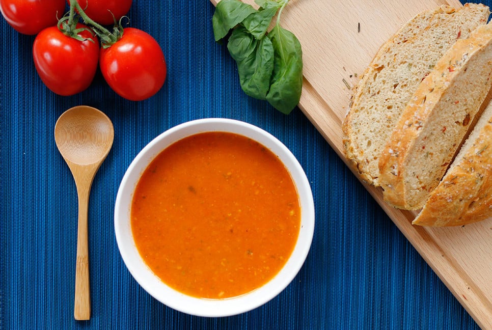 Vitamin-rich Tomato Soup for winter warmth