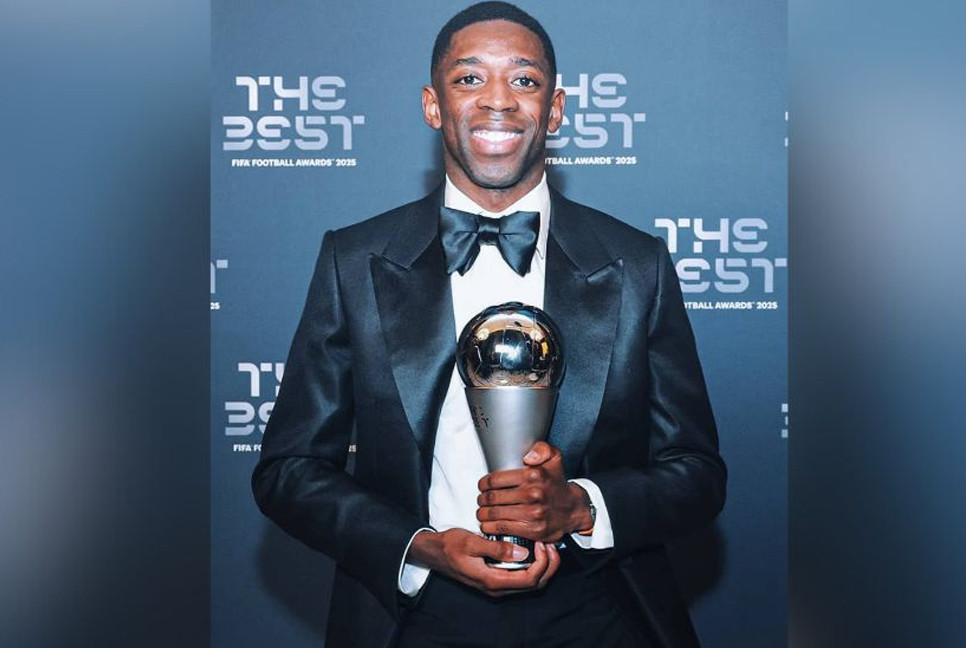 Ousmane Dembele named FIFA men's player of the year