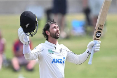 Conway brings up Test double-hundred for New Zealand against West Indies