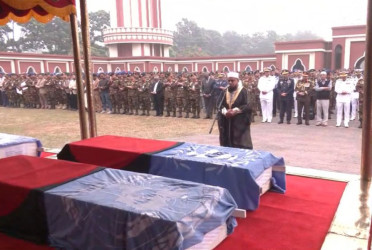 Janaza of six peacekeepers held at Dhaka Cantonment