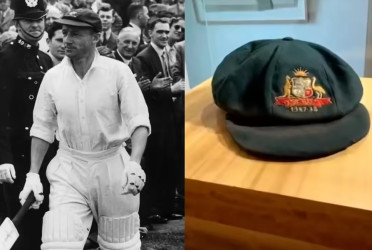 Bradman's iconic baggy green cap set for historic auction
