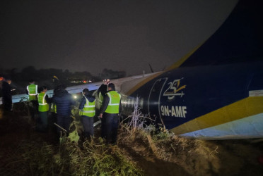 Buddha Air flight skids off runway during landing at Nepal's Bhadrapur airport