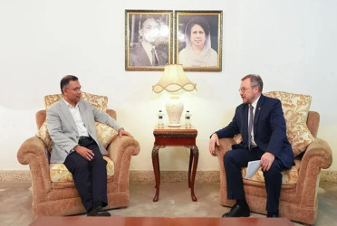 Russian ambassador meets Tarique Rahman