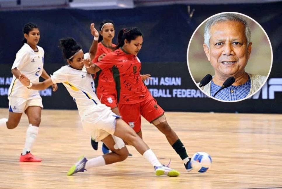 CA greets SAFF Champion Women's Futsal Team