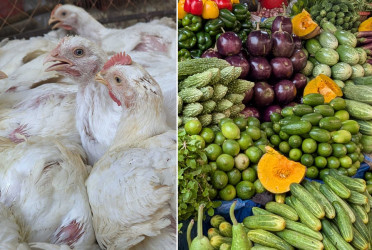Chicken prices rise, veggies stay stable