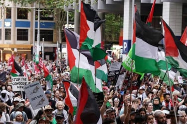 Australian PM ‘devastated’ by violence at protest against Israeli president’s visit