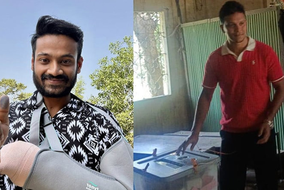 Joy votes despite injury while Saifuddin excited over his first vote