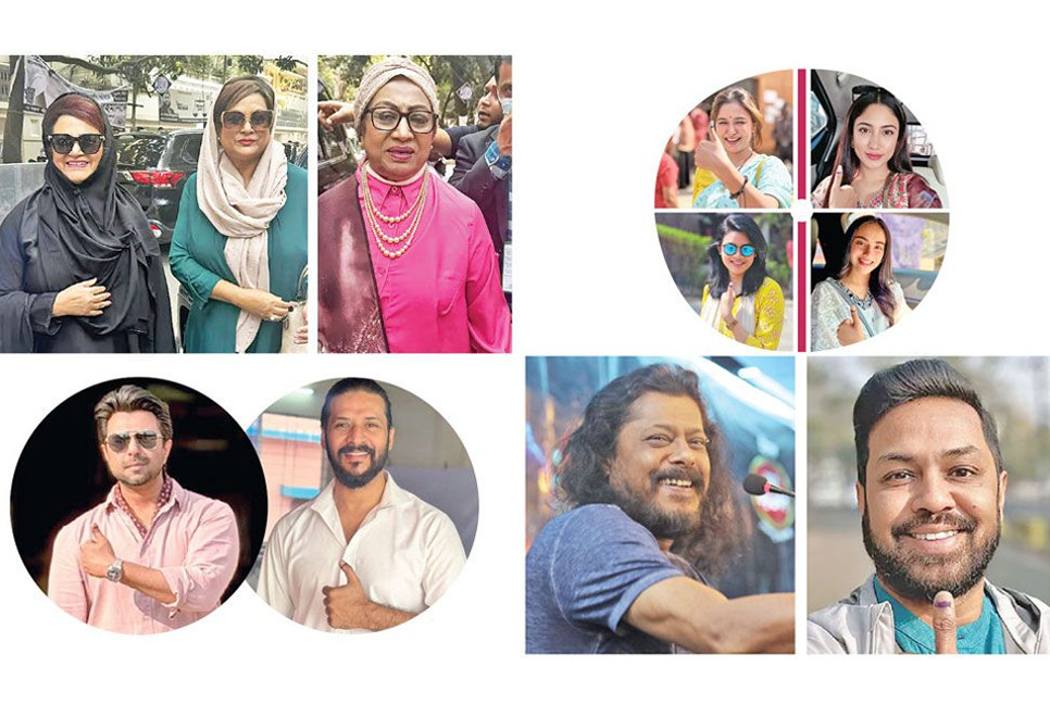 Bangladeshi celebs make their mark at the ballot box