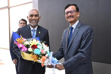 Maldives President arrives to join oath taking ceremony of new cabinet