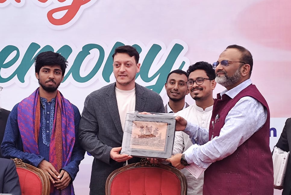 Football legend Ozil in Bangladesh