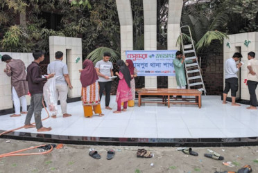 Shaheed Minar cleaning, beautification drive organised in Dhaka