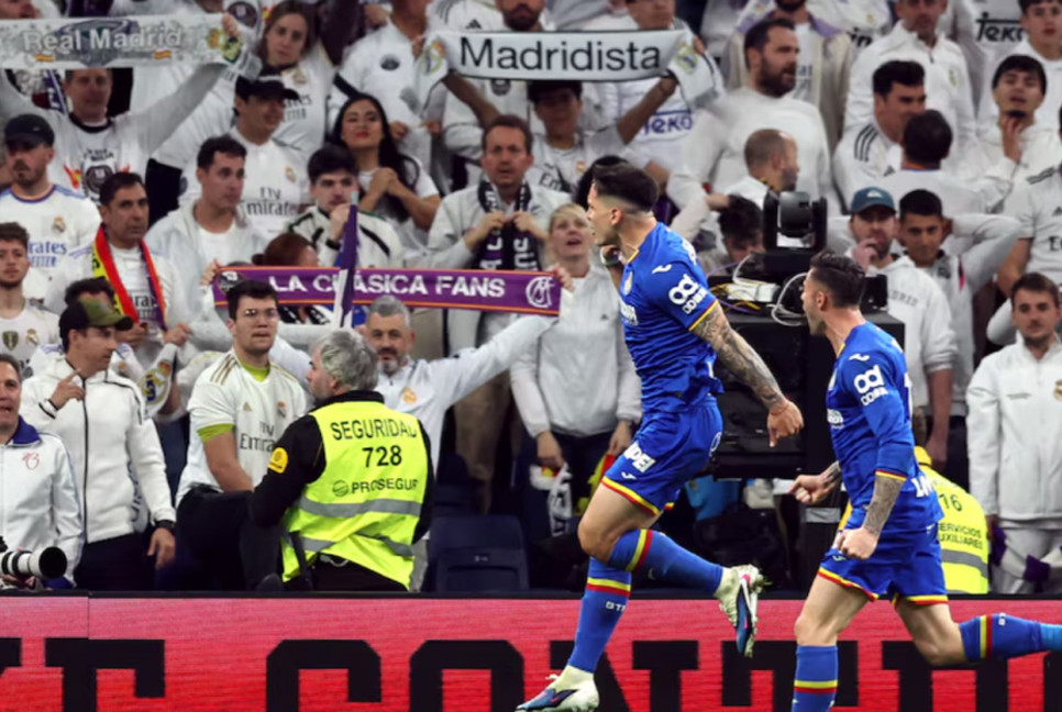 Real stunned as Getafe shake up La Liga title race