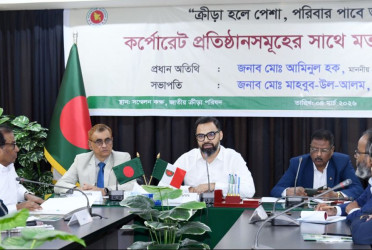 Aminul Haque calls on corporate sector to support sports development