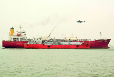 Navy engages in security of oil-carrying ships at sea