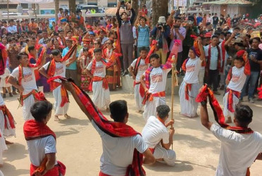 Baisabi festival celebrations begin in Khagrachhari with colourful Baisu procession