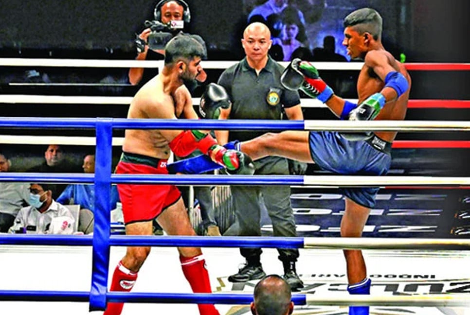 Int’l combat sports event held at Bashundhara Sports City