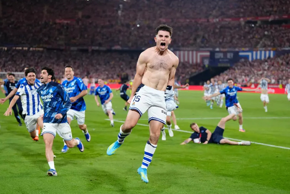 Real Sociedad upset Atletico Madrid to win fourth Copa del Rey title