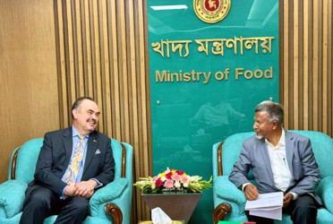 US envoy discusses wheat import issue with state minister for food