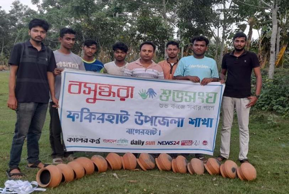 Volunteers install artificial nests along Turag River to protect wildlife