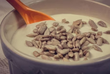 Creamy sunflower seed pudding in 4 simple ingredients