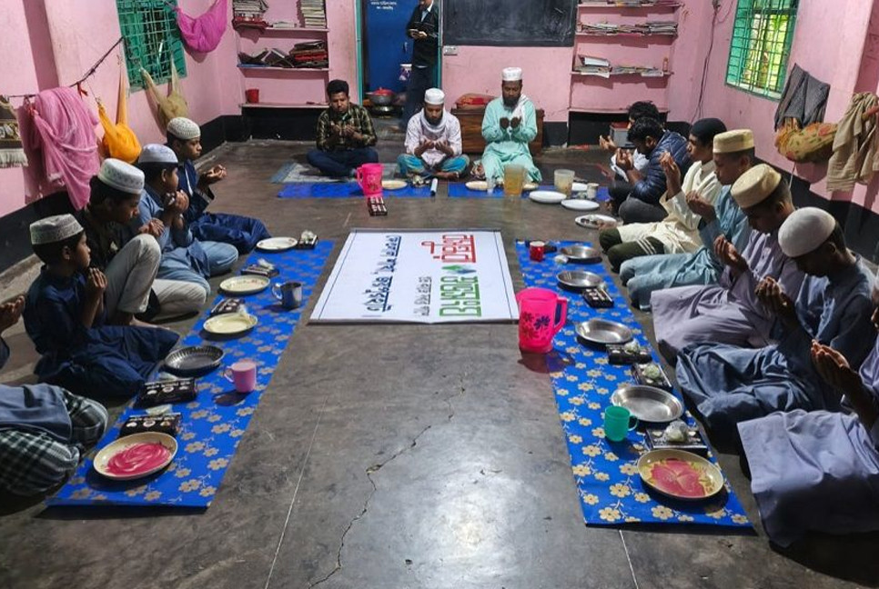 Companionship extended to orphan children at Joypurhat madrasa