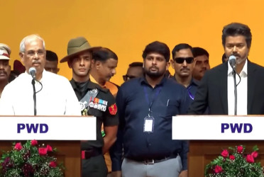 Vijay Thalapathy sworn in as Tamil Nadu CM