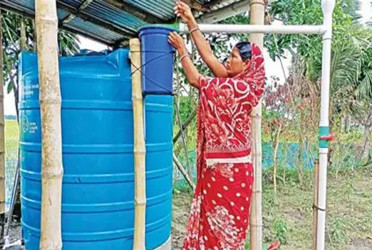 Rainwater harvesting eases coastal women's lives in getting safe water