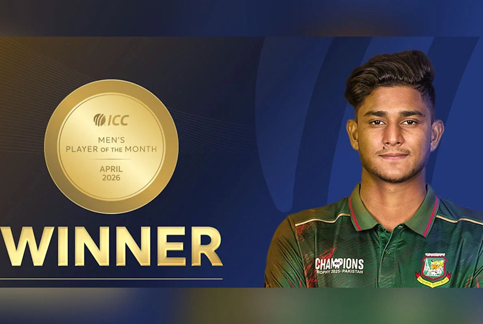 Nahid Rana recognized as ICC Cricketer of the Month