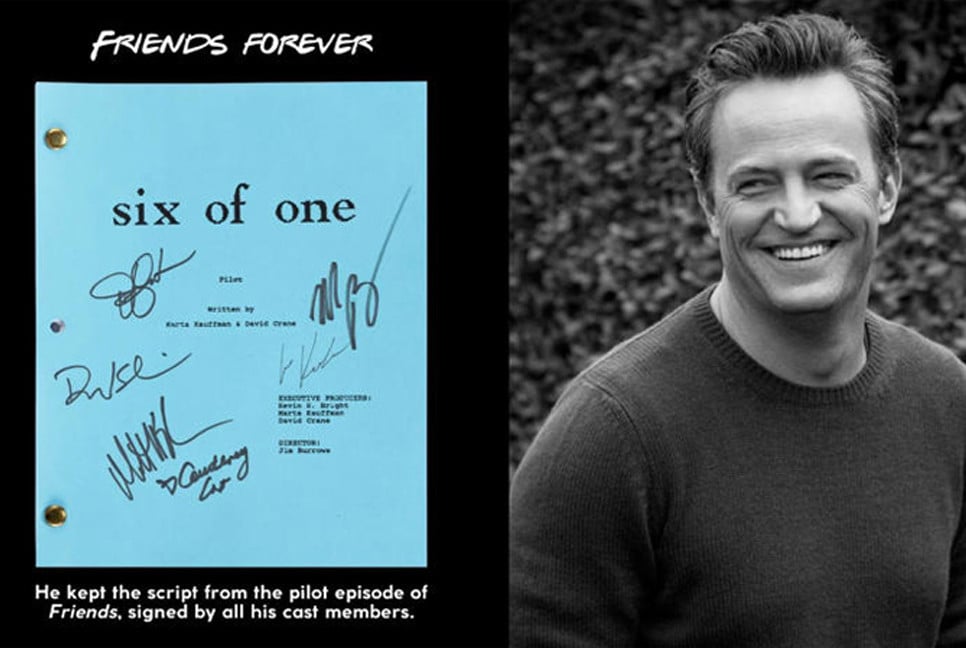 Matthew Perry memorabilia to be auctioned for charity