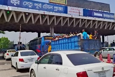 Jamuna bridge toll collection nears Tk 3 crore in 24 hours