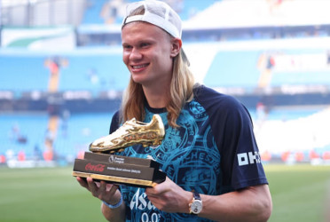 Haaland crowned Premier League's top scorer