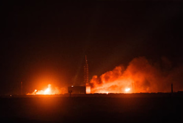 Blue Origin rocket explodes on launchpad in a setback for bid to catch Musk's SpaceX