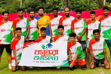 Shuvosangho impresses in Monpura Gold Cup Football Tournament