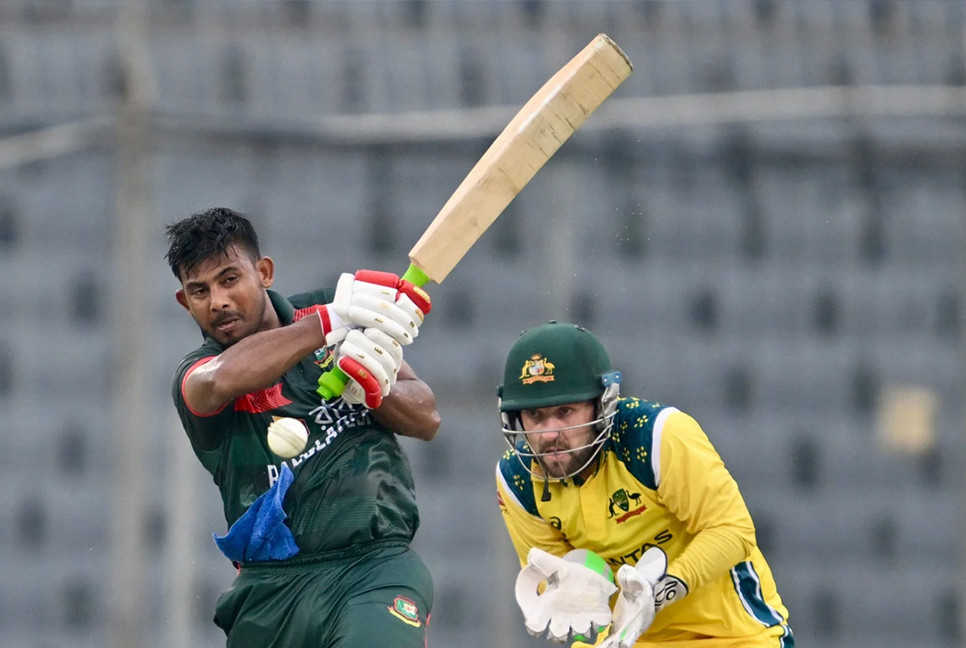 Mosaddek, Shanto power Bangladesh to 284 despite Ellis' three-wicket haul