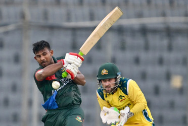 Mosaddek, Shanto power Bangladesh to 284 despite Ellis' three-wicket haul