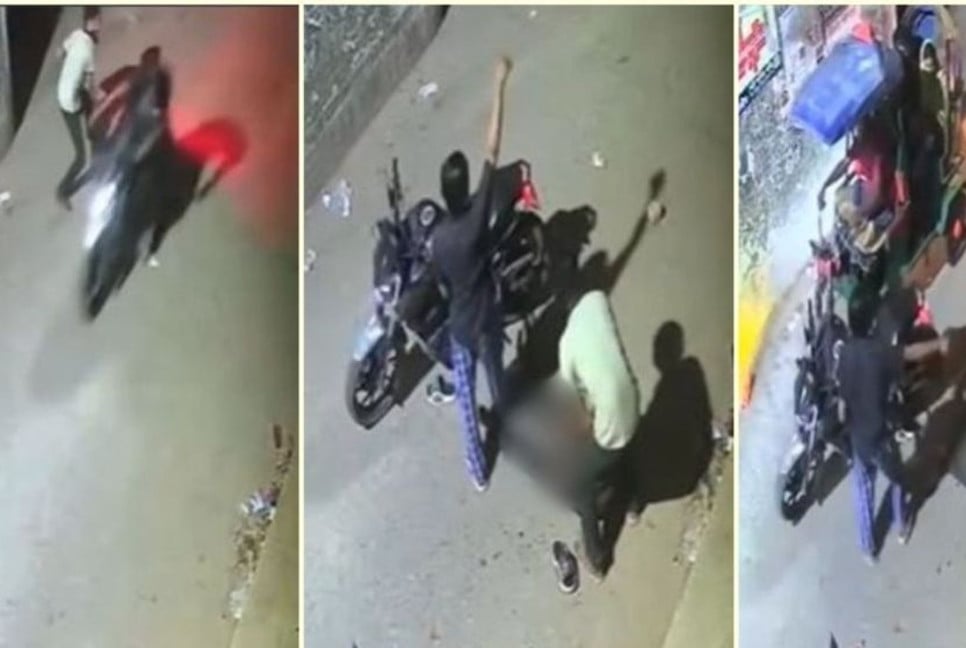 Two arrested over viral CCTV footage of attack on motorcyclist in Kafrul
