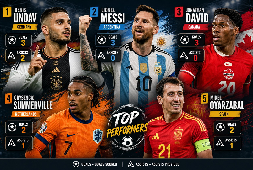 Undav leads Messi, David in Golden Boot race