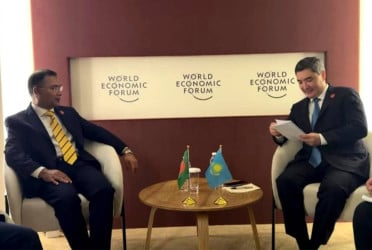 Kazakhstan PM meets Tarique Rahman