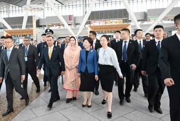 PM Tarique arrives in Beijing after Summer Davos