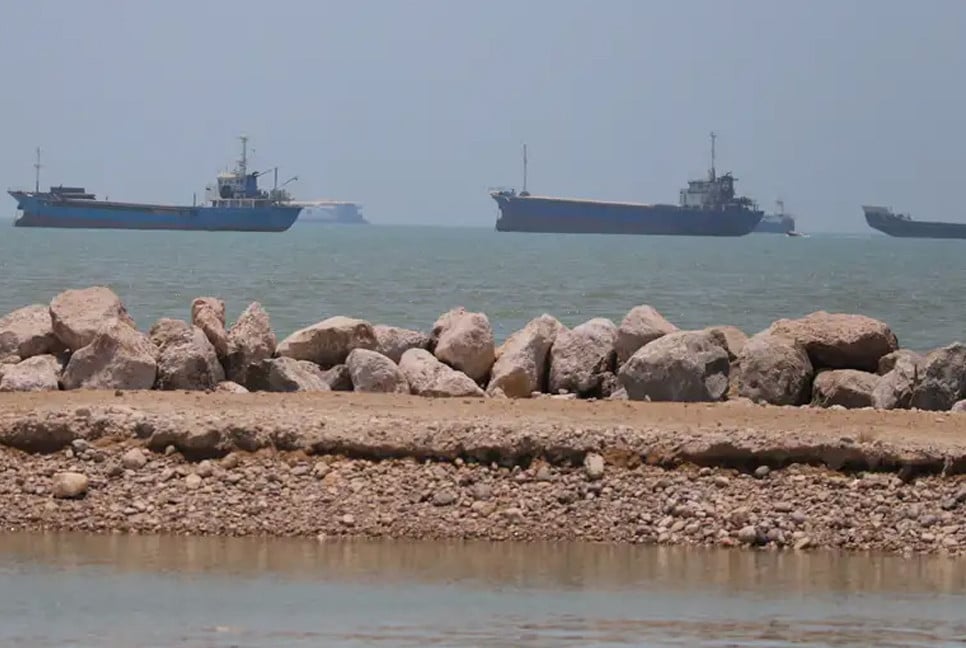 Cargo vessel hit in Strait of Hormuz, reports UK navy