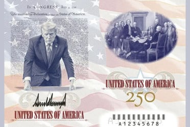 Trump unveils commemorative US passport featuring his portrait