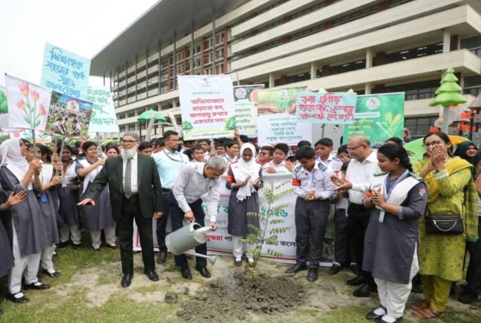 Bashundhara Public School and College joins PM's tree plantation drive