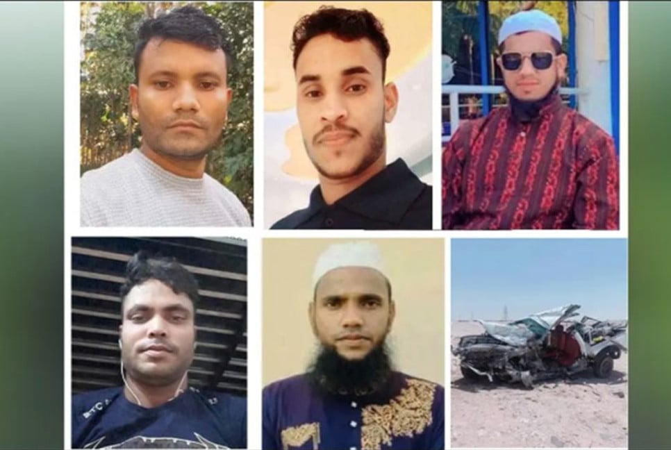 Bodies of five Bangladeshi expatriates killed in Qatar road crash return home