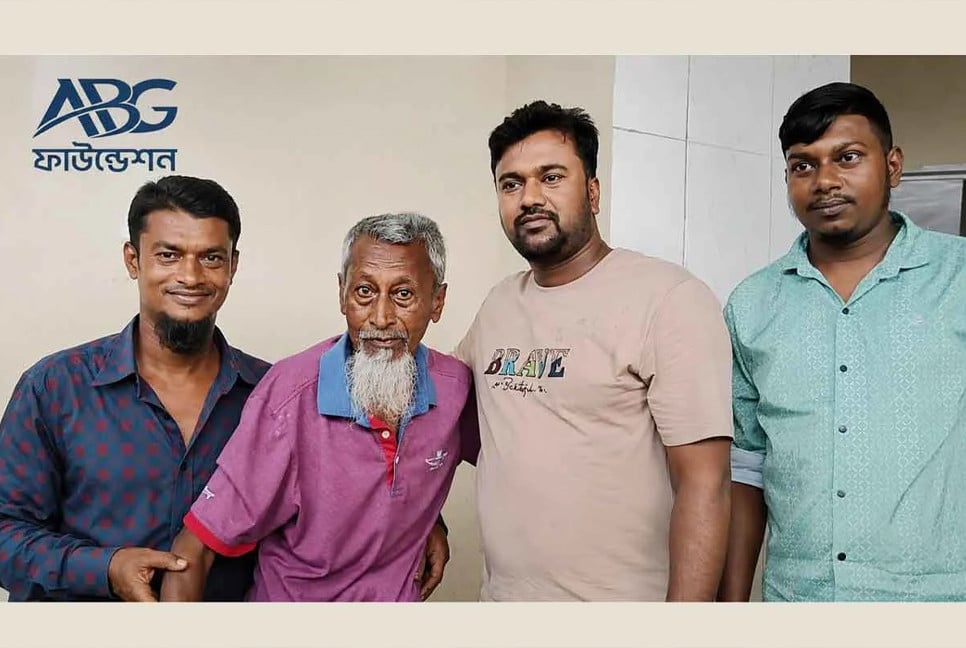 ABG Foundation extends support to elderly man after newspaper report